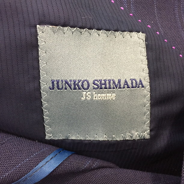 2403F-025 メンズ JUNKO SHIMADA ジュンコシマダ ネイビー テーラードジャケットブレザー A4 【送料一律!800円】_画像2