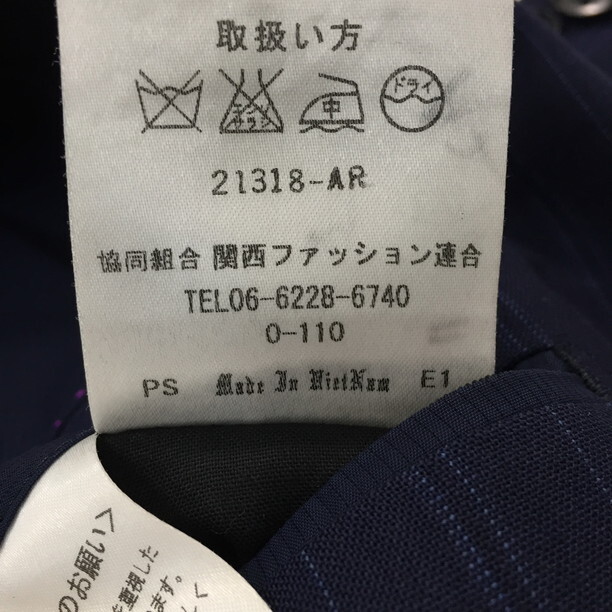 2403F-025 メンズ JUNKO SHIMADA ジュンコシマダ ネイビー テーラードジャケットブレザー A4 【送料一律!800円】_画像3