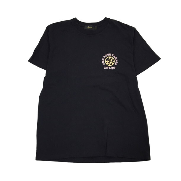 2403F-166 メンズ 24KARATS トゥエンティーフォーカラッツ ブラック 半袖Tシャツ S 【送料一律！800円】_画像1