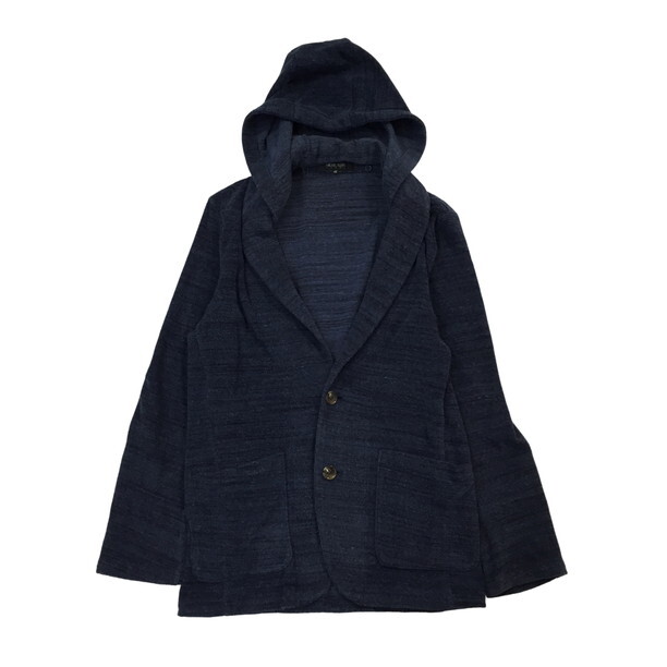 2301F-015 メンズ MICHEL KLEIN ミッシェルクラン ネイビー カーディガン 46 【送料一律!800円】_画像1