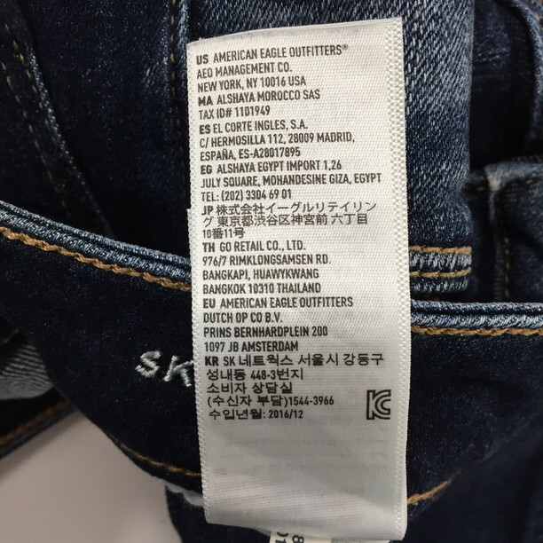 2301F-283 メンズ American Eagle アメリカン イーグル ブルー デニムパンツジーンズ 0 【送料一律！800円】_画像3