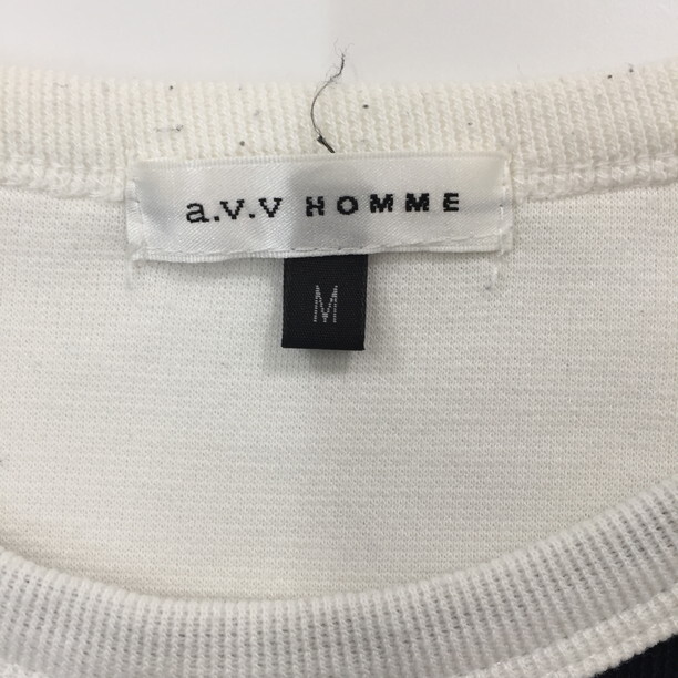 2302F-092 メンズ a.v.v アーヴェヴェ ホワイト その他 M 【送料一律！800円】_画像2
