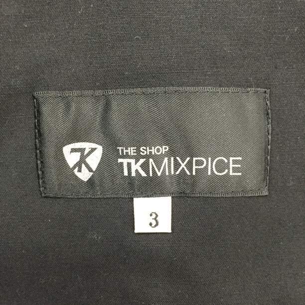2303F-185 メンズ TK MIXPICE ティーケーミクスパイス ブラック テーラードジャケットブレザー 3 【送料一律!800円】_画像2