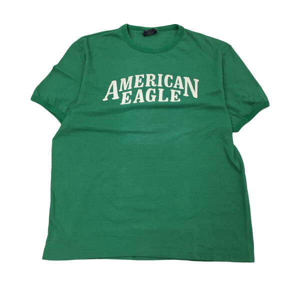 2305F-020 メンズ American Eagle アメリカン イーグル グリーン 半袖Tシャツ L 【送料一律!800円】_画像1