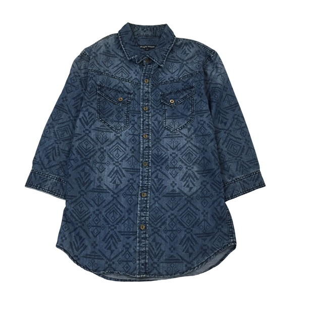 2305F-266 メンズ JUNGLE STORM ジャングルストーム ブルー シャツ L 【送料一律！800円】_画像1