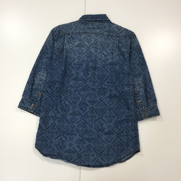 2305F-266 メンズ JUNGLE STORM ジャングルストーム ブルー シャツ L 【送料一律！800円】_画像4