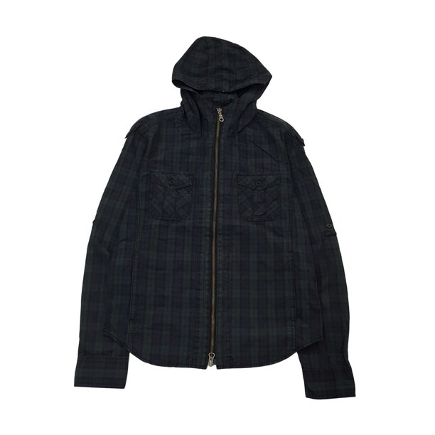 2307F-101 メンズ RATTLE TRAP ラトルトラップ グリーン パーカー 2 チェック【送料一律！800円】_画像1