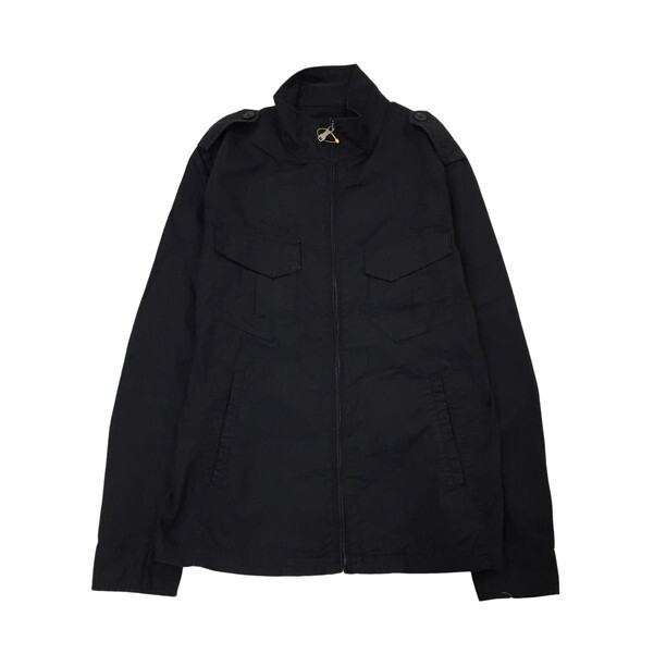 2405F-089 メンズ TK MIXPICE ティーケーミクスパイス ブラック ブルゾンカバーオール 2 【送料一律！800円】_画像1