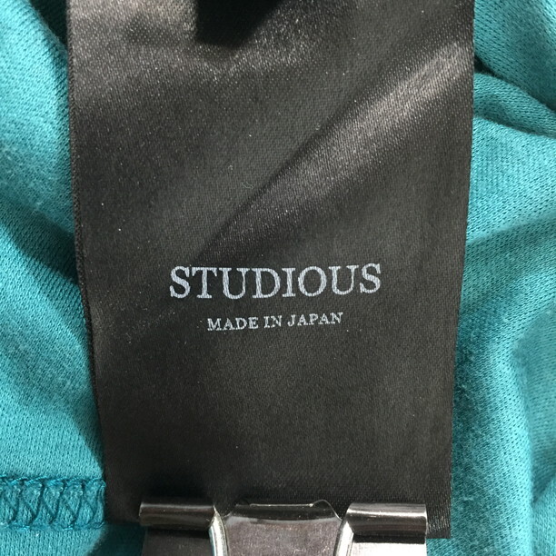2405F-194 メンズ STUDIOUS ステュディオス グリーン 半袖Tシャツ 2 【送料一律！800円】_画像2