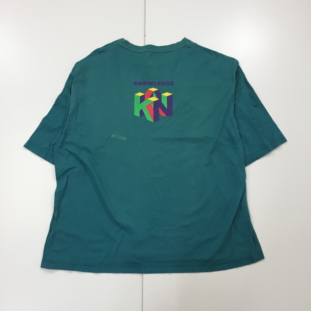 2405F-194 メンズ STUDIOUS ステュディオス グリーン 半袖Tシャツ 2 【送料一律！800円】_画像4