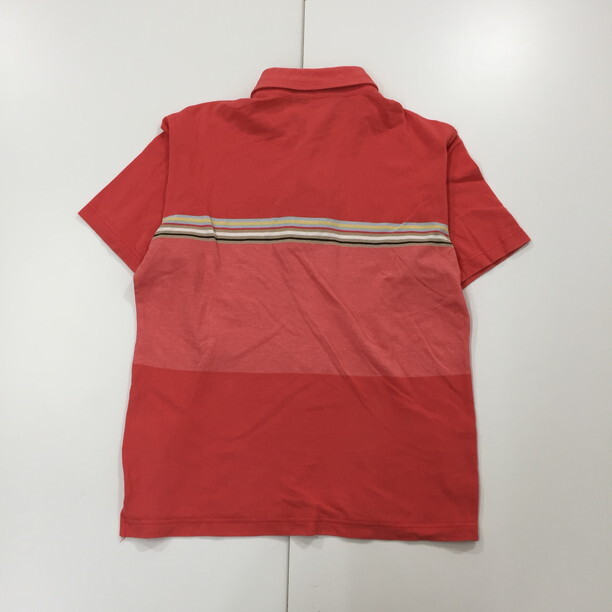 2405F-195 メンズ Munsingwear マンシングウェア オレンジ ポロシャツ M 【送料一律！800円】_画像4