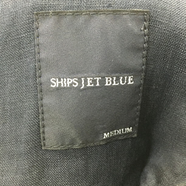 2406F-090 メンズ SHIPS JET BLUE シップスジェットブルー ネイビー テーラードジャケットブレザー M 【送料一律！800円】