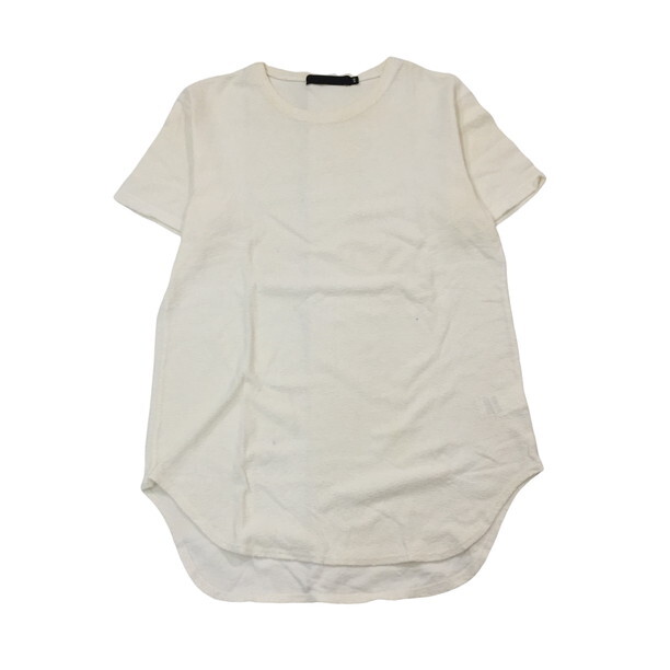 2407F-025 メンズ fuga フーガ ホワイト 半袖Tシャツ 46 【送料一律！800円】_画像1