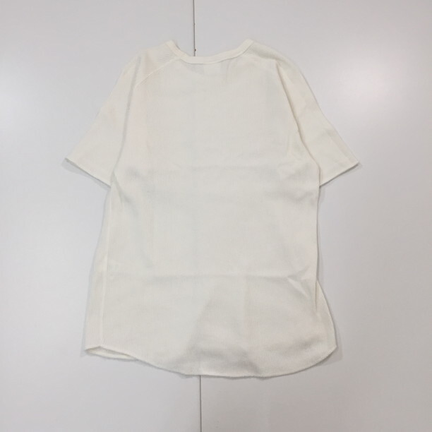 2407F-029 メンズ authentic オーセンティク ホワイト 半袖Tシャツ S 【送料一律！800円】_画像4