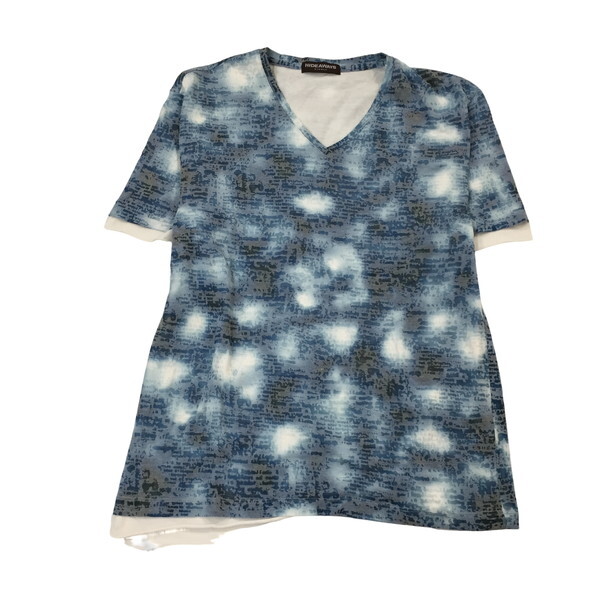 2407F-032 メンズ HIDEAWAYS ハイダウェイ ブルー 半袖Tシャツ 48 【送料一律!800円】_画像1