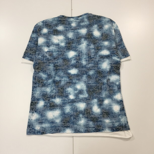 2407F-032 メンズ HIDEAWAYS ハイダウェイ ブルー 半袖Tシャツ 48 【送料一律!800円】_画像4