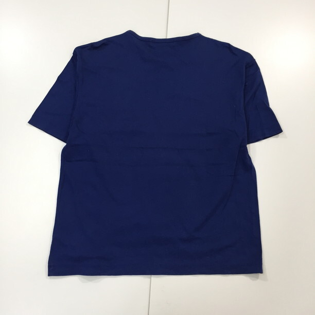 2407F-069 メンズ EDIFICE エディフィス ブルー 半袖Tシャツ S 【送料一律！800円】