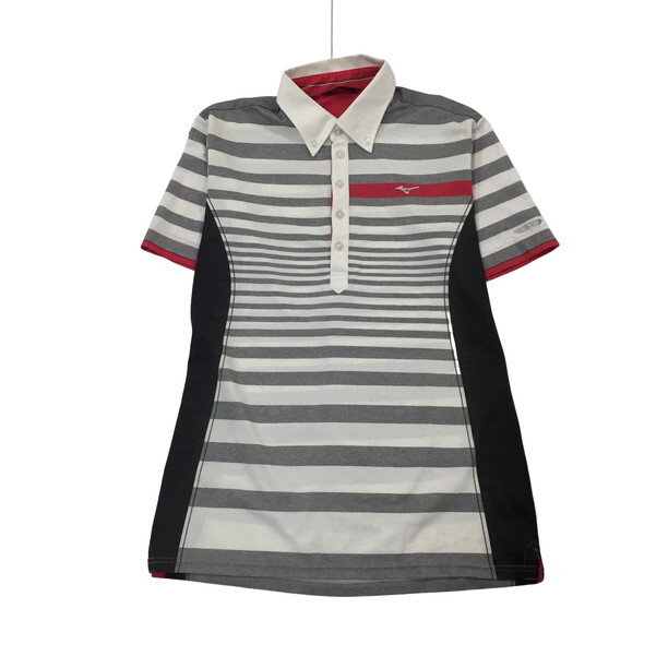 2407F-115 メンズ Mizuno ミズノ ホワイト ポロシャツ XL 【送料一律！800円】_画像1