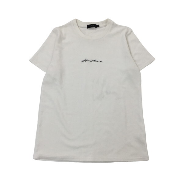 2404F-127 メンズ roshell ロシェル ホワイト 半袖Tシャツ S 【送料一律！800円】_画像1