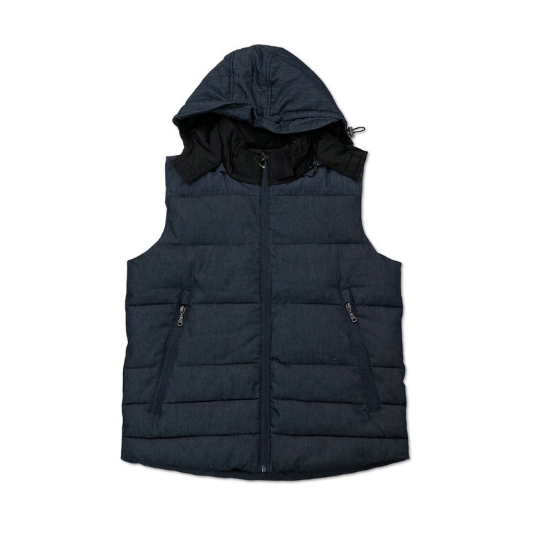 2501F-045 メンズ m.f.editorial エムエフエディトリアル ネイビー ダウンベスト LL 【送料一律！800円】