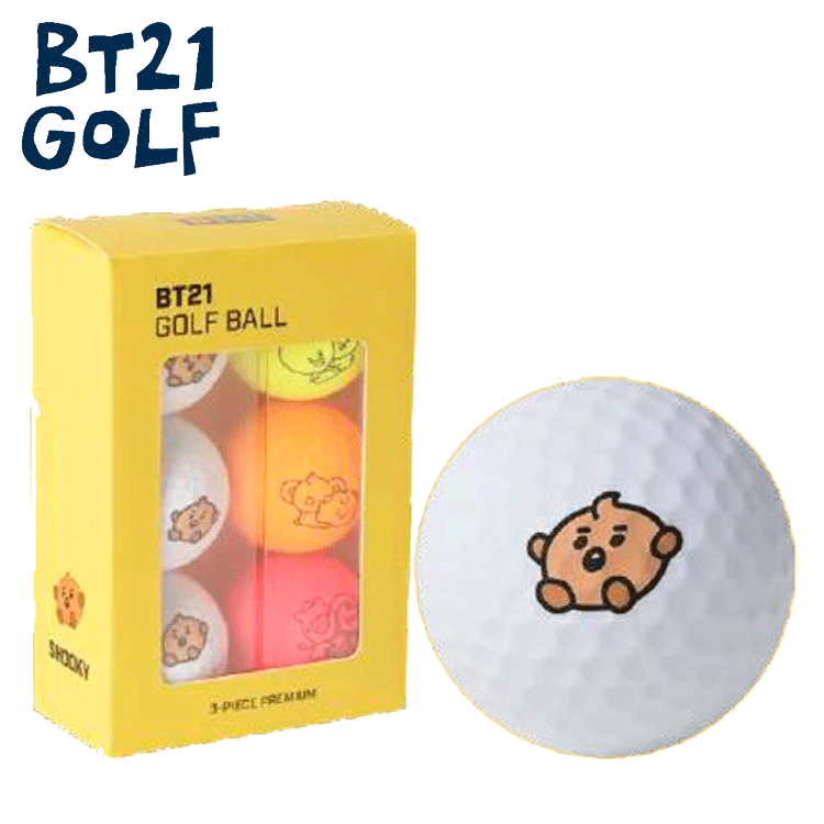 BT21 GOLF BABY мяч для гольфа 6 лампочка SET[ Be чай isi Bill ][ мяч для гольфа ][ герой ][6 шт ][SHOOKY][GolfBall]
