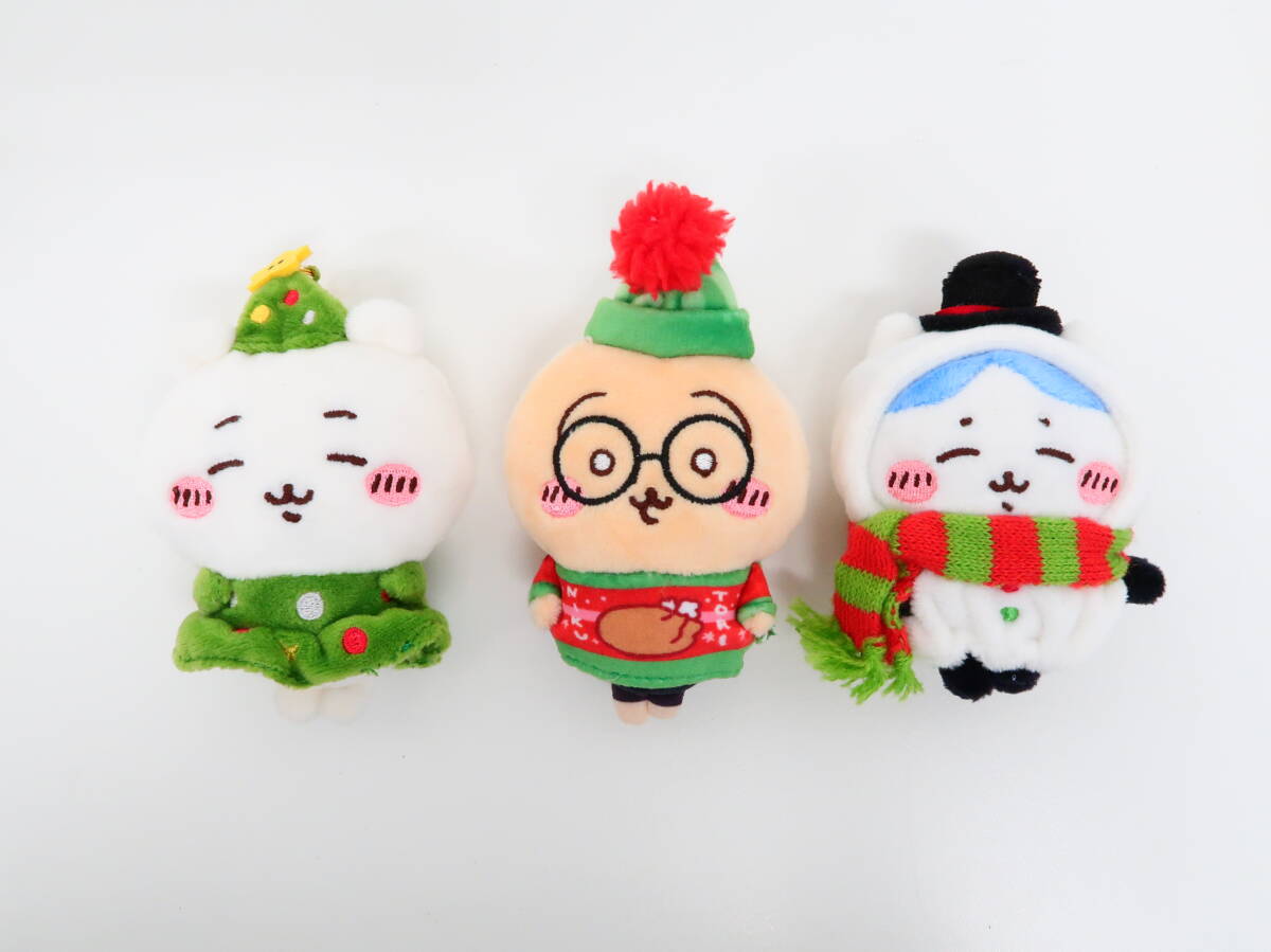 yo0600/ちいかわ なんか小さくてかわいいやつ ちいかわ＆ハチワレ＆うさぎ ハッピーホリデーなおやすみベッドと繋がるマスコットセット