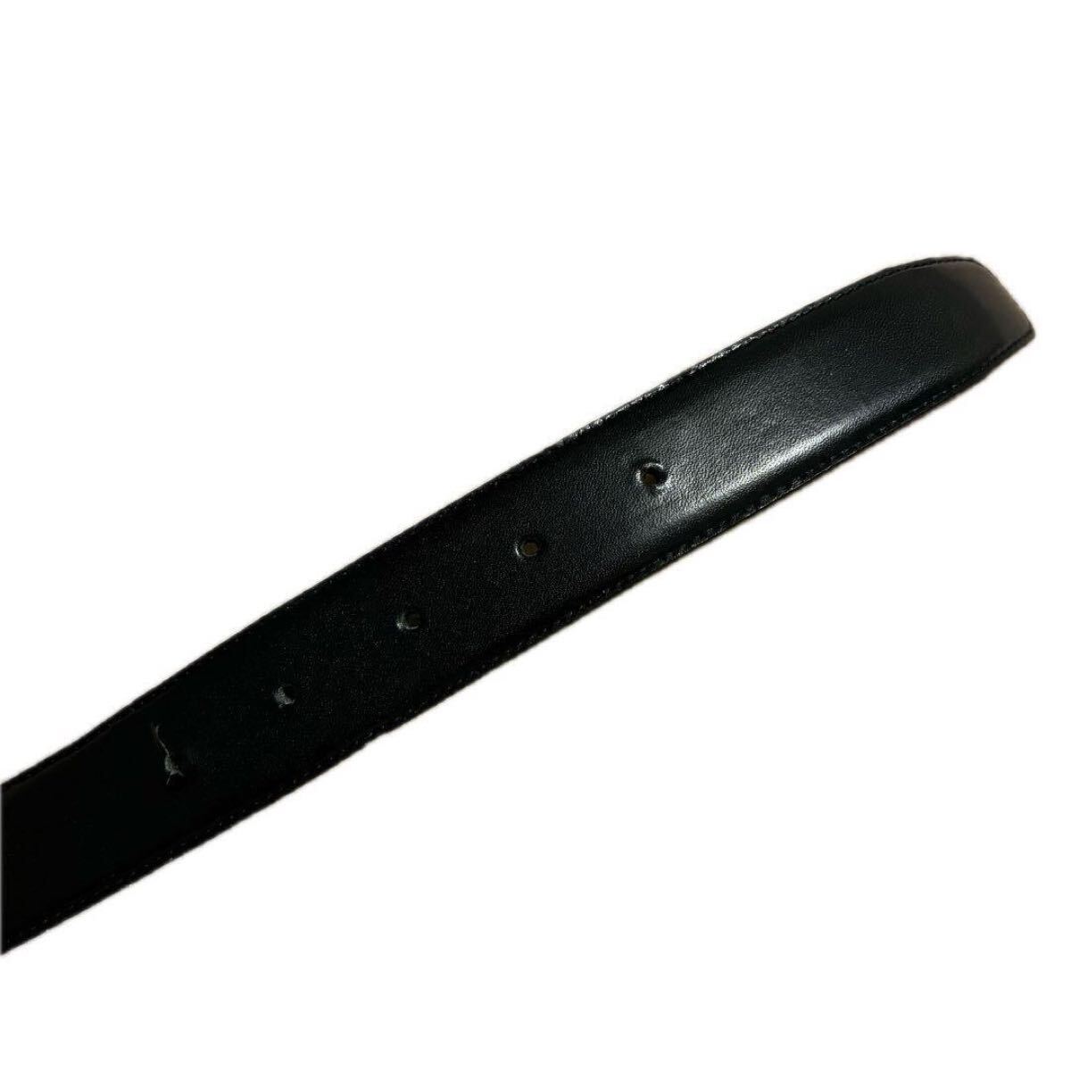 イタリア制 Vivienne Westwood ビビアンウエストウッド　黒レザーベルト オーブロゴ 