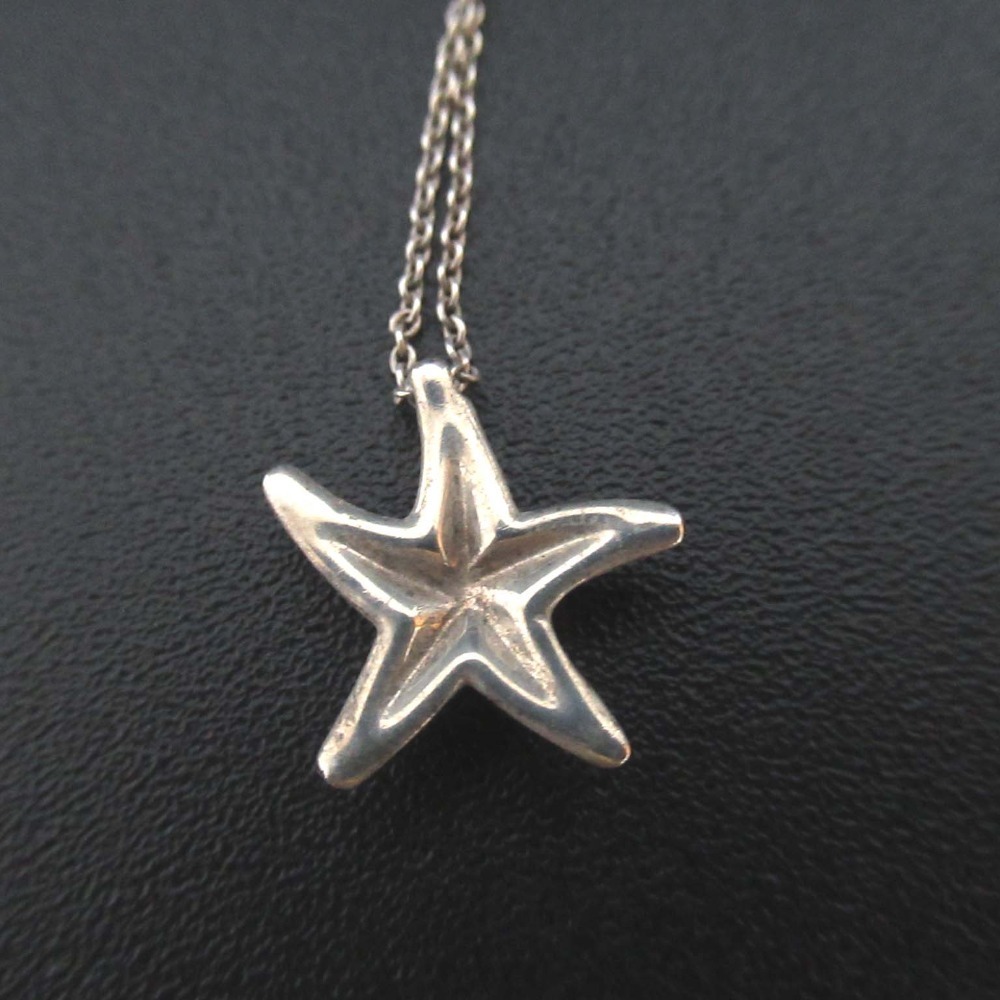 美品 Tiffany&Co ティファニー 925SV エルサペレッティ スターフィッシュ ネックレス シルバー_画像1