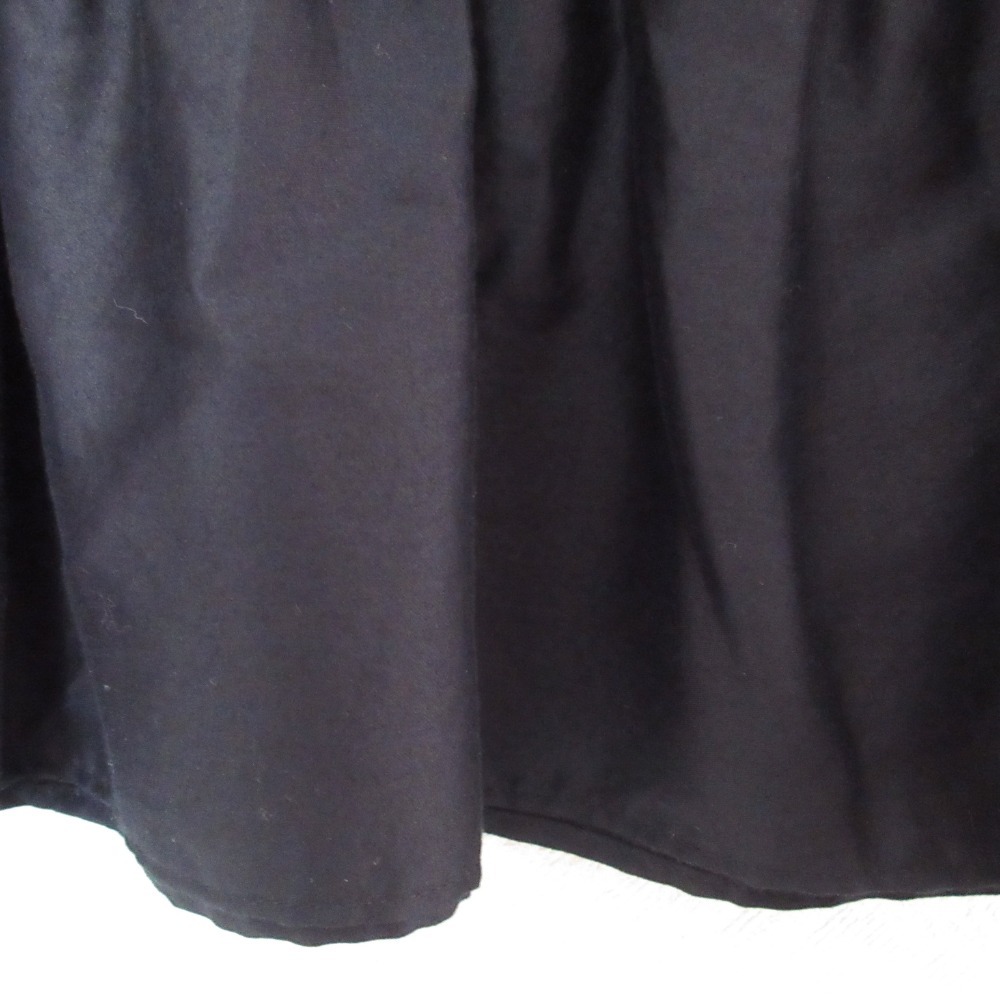 美品 agns b. アニエスベー ひざ丈 ティアード スカート 34 ブラック