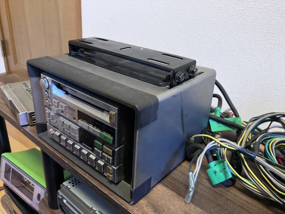 現(xiàn)狀品 希少 PIONEER ロンサムカーボーイ 配線 パネル付きセット カセット テープデッキ イコライザー チューナー アンプ　舊車 當(dāng)時(shí)物