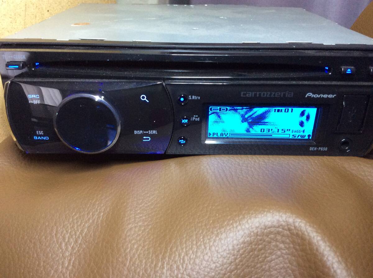 送料込み 取付用ネジ無 carrozzeria カロッツェリア DEH-P650 1DIN CD/USB/AUX CDプレーヤー USBオーディオ