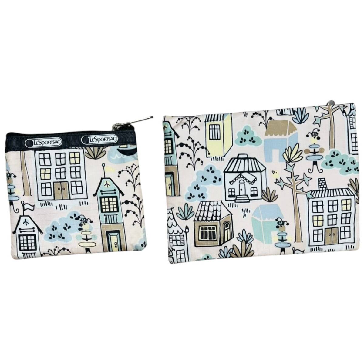 LeSportsac レスポートサック ポーチ バッグ まとめ セット 9点 小物入れ メイク エコバッグ ハワイ限定 花柄 星 フラワー やしの木_画像7