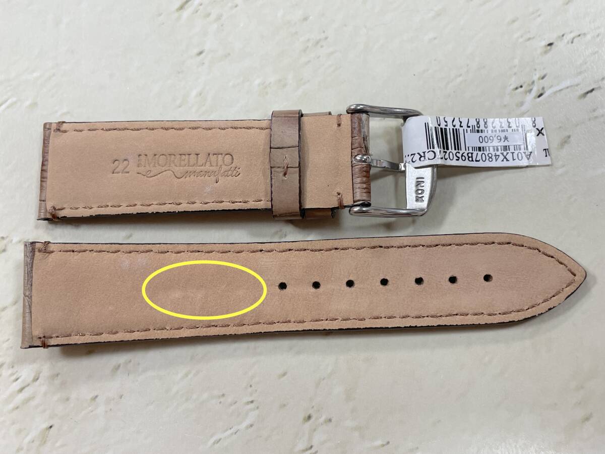 22mm 難あり Sand MORELLATO カーフ MODIGLIANI_画像2