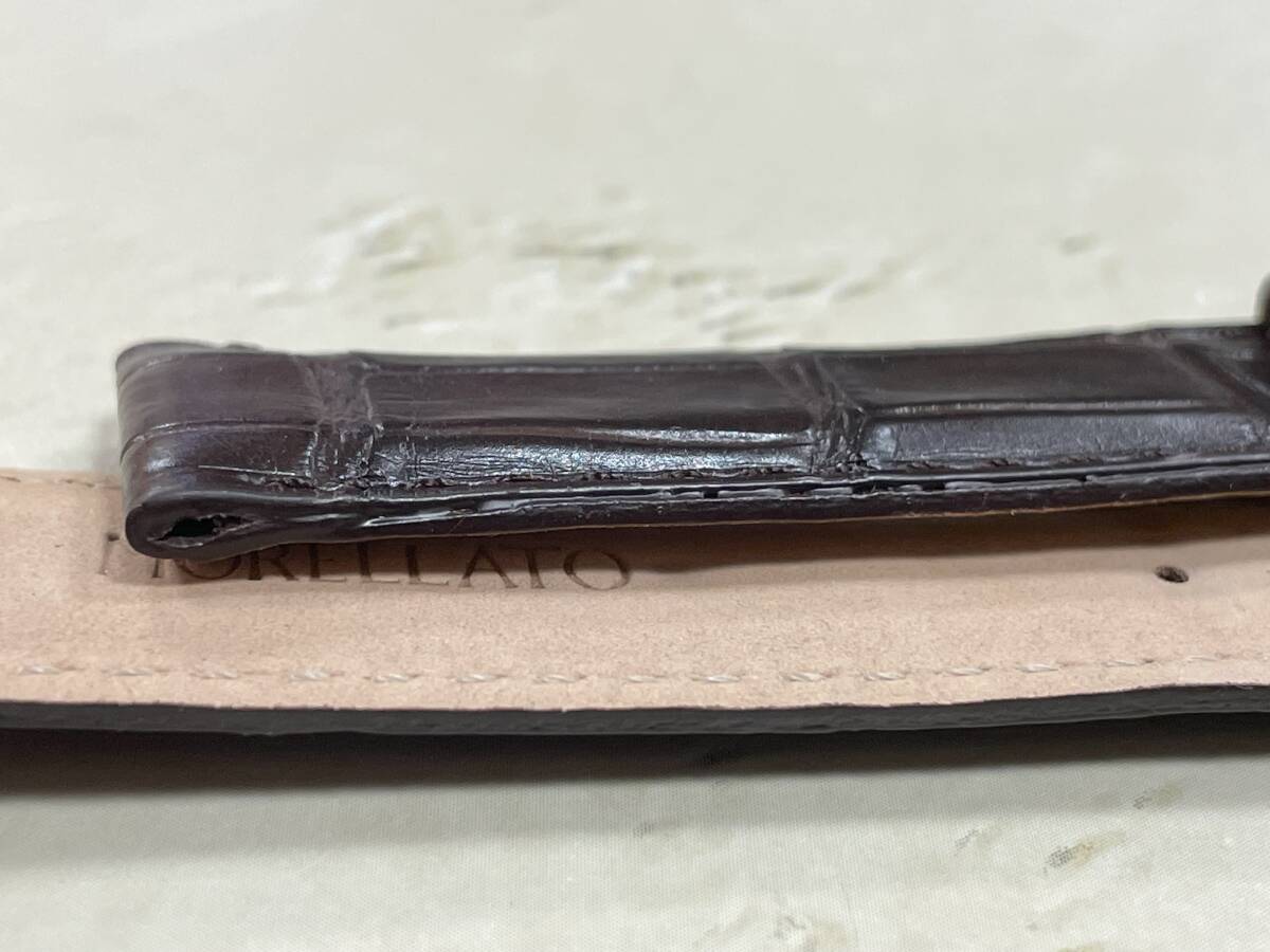 19mm Mocha Brown モレラート AMADEUS マットアリゲーター_画像4