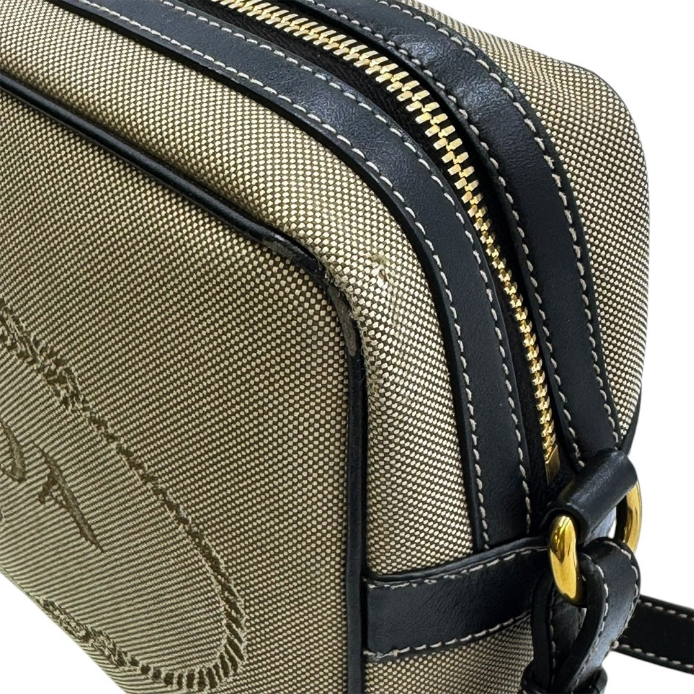 プラダ バッグ PRADA 1BH089 ショルダーバッグ BANDOLIERA LOGO JACQUARD CORDA+NERO バンドゥレーラ ロゴ キャンバス ベージュ_画像5