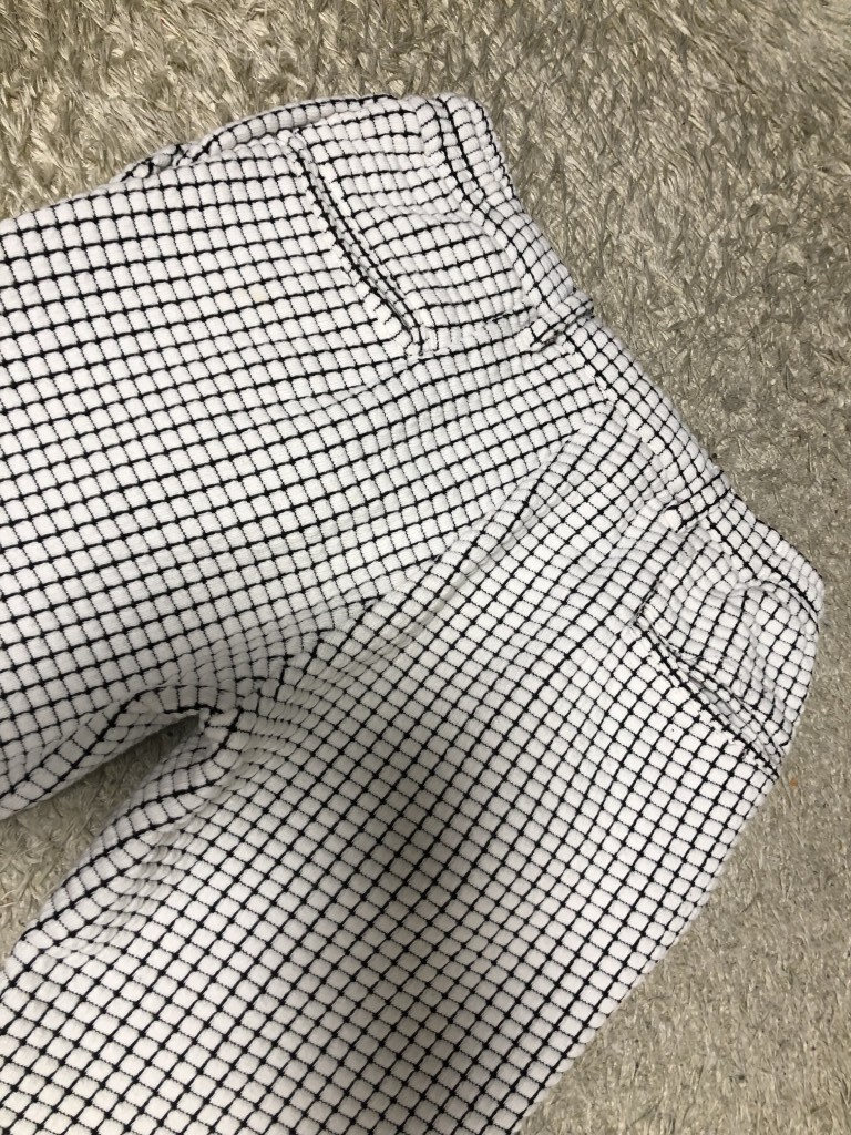 ◆1PIU1UGUALE3 ウノピゥウノウグァーレトレ ビッグワッフルスラックスパンツ M_画像6