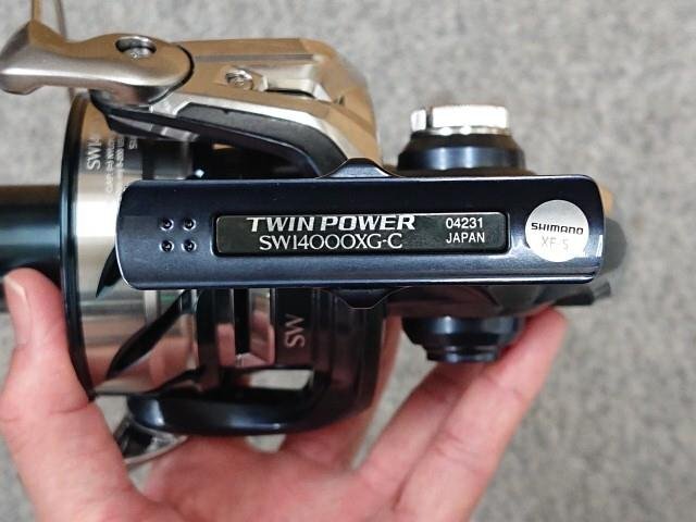 @【未使用品】 シマノ 21 ツインパワーSW 14000XG スピニングリ－ル TWIN POWER SW_画像7