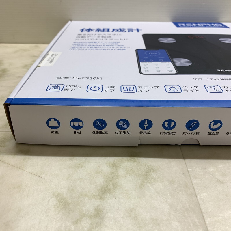 MIN【中古美品】RENPHO 体組成計 ES-CS20M スマホ連動機種 ブラック〈104-250908-AS-09-MIN〉_画像2