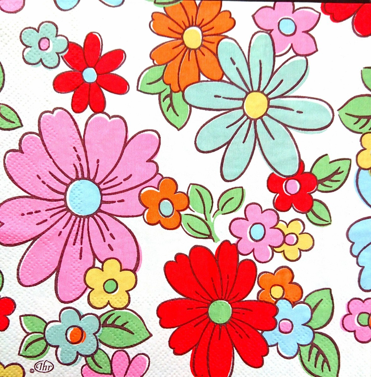 【即決】ペーパーナプキンバラ売り1枚から ランチサイズ 【Cath Kidston】PETAL_画像1