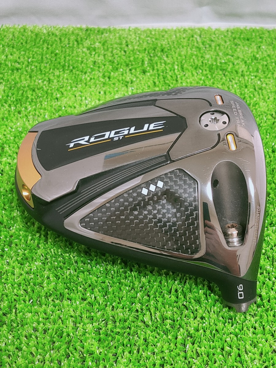 (DH1112) 希少TAFシリアル!キャロウェイ ローグSTトリプルダイヤモンド 9.0度! Callaway ROGUE ST DDD 9.0度 ヘッド単品 ヘッドカバー付_画像2