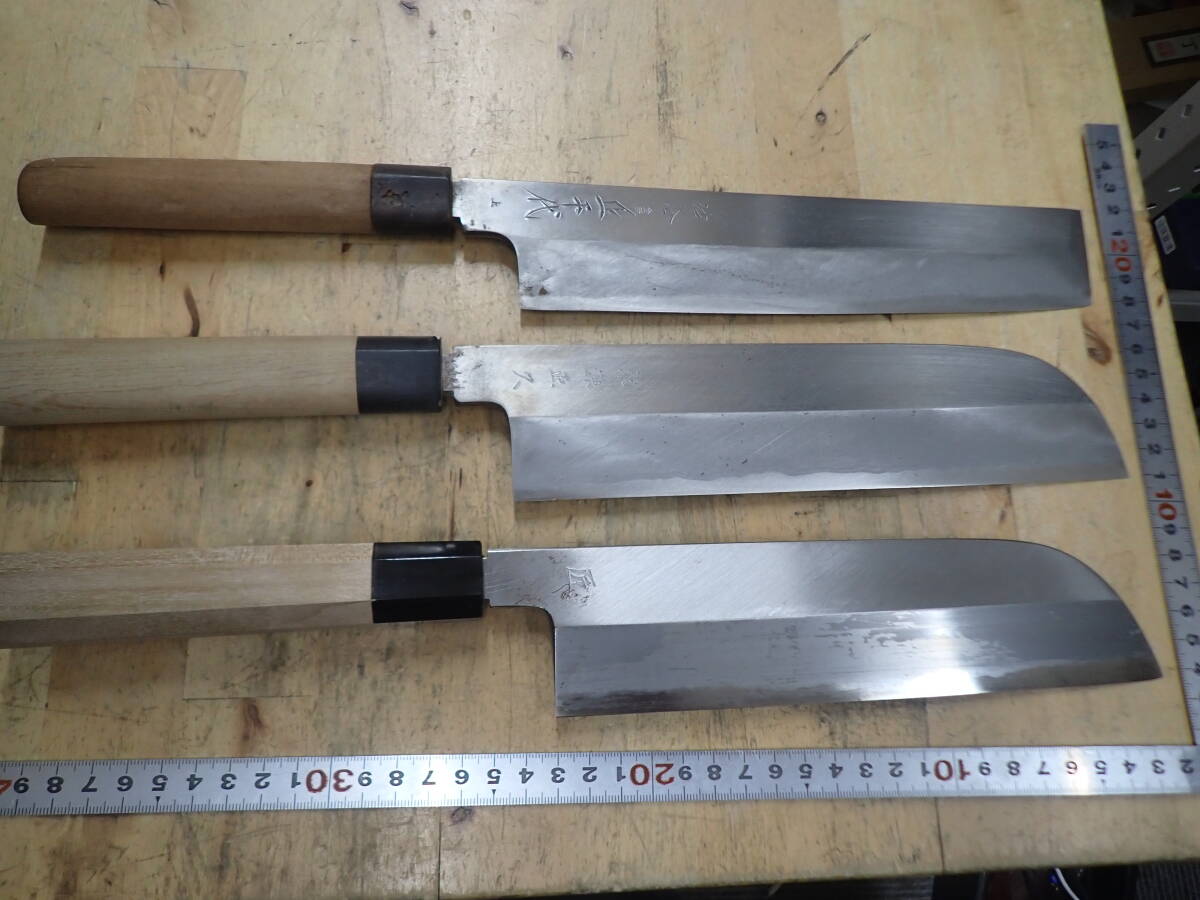 『A26K』薄刃包丁 和包丁 3本（3點）まとめてセット 正千代 東源正久 匠　