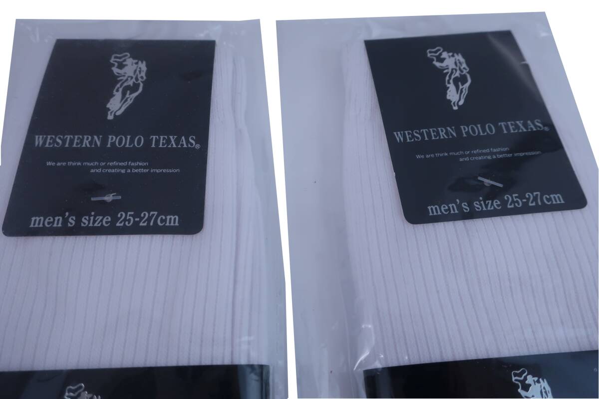 【50%オフ】【新品】 ソックス3足セット 白×2 黒 メンズ 25-27cm POLO /FILA GOLF ゴルフ用品 2407-0528 新品_画像2