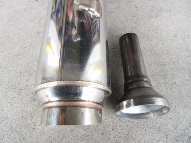 ムーブ カスタム L910S L912S RS-R ステンレス リアマフラー バッフル付き 中古