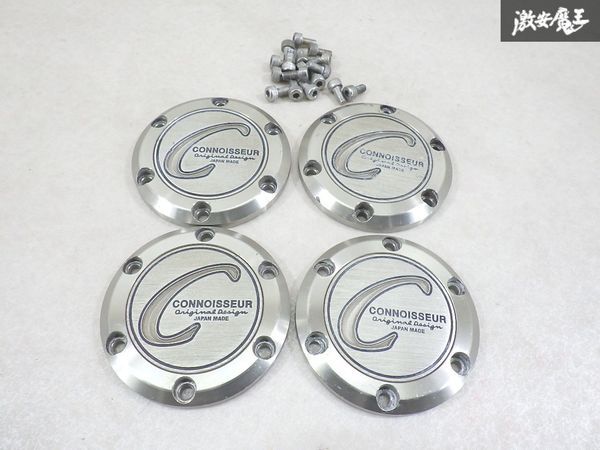 YOKOHAMA ヨコハマ コニサー CONNOISSEUR センターキャップ ホイールキャップ 直径 約67mm 4枚 即納 棚9-1-H_画像1