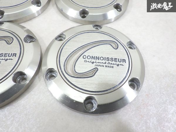 YOKOHAMA ヨコハマ コニサー CONNOISSEUR センターキャップ ホイールキャップ 直径 約67mm 4枚 即納 棚9-1-H_画像2