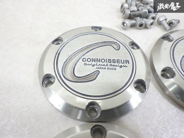 YOKOHAMA ヨコハマ コニサー CONNOISSEUR センターキャップ ホイールキャップ 直径 約67mm 4枚 即納 棚9-1-H_画像4
