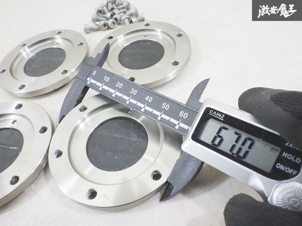 YOKOHAMA ヨコハマ コニサー CONNOISSEUR センターキャップ ホイールキャップ 直径 約67mm 4枚 即納 棚9-1-H_画像8