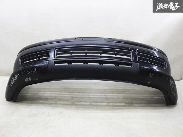 VW フォルクスワーゲン 純正 GOLF 4 ゴルフ 4 フロントバンパー 1J0807221A 黒メタ系 +社外？ アンダー スポイラー 付 棚2F-G-3_画像3