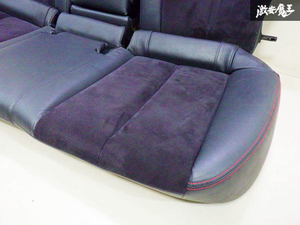 【希少 赤ステッチ】スバル純正 STI BR9 レガシィ 2.5GT tS リアシート ハーフレザー アルカンターラ セカンドシート 後部座席 即納_画像2