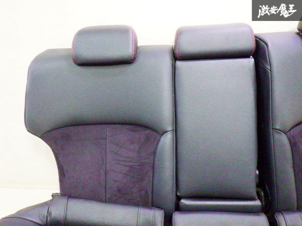 【希少 赤ステッチ】スバル純正 STI BR9 レガシィ 2.5GT tS リアシート ハーフレザー アルカンターラ セカンドシート 後部座席 即納_画像4